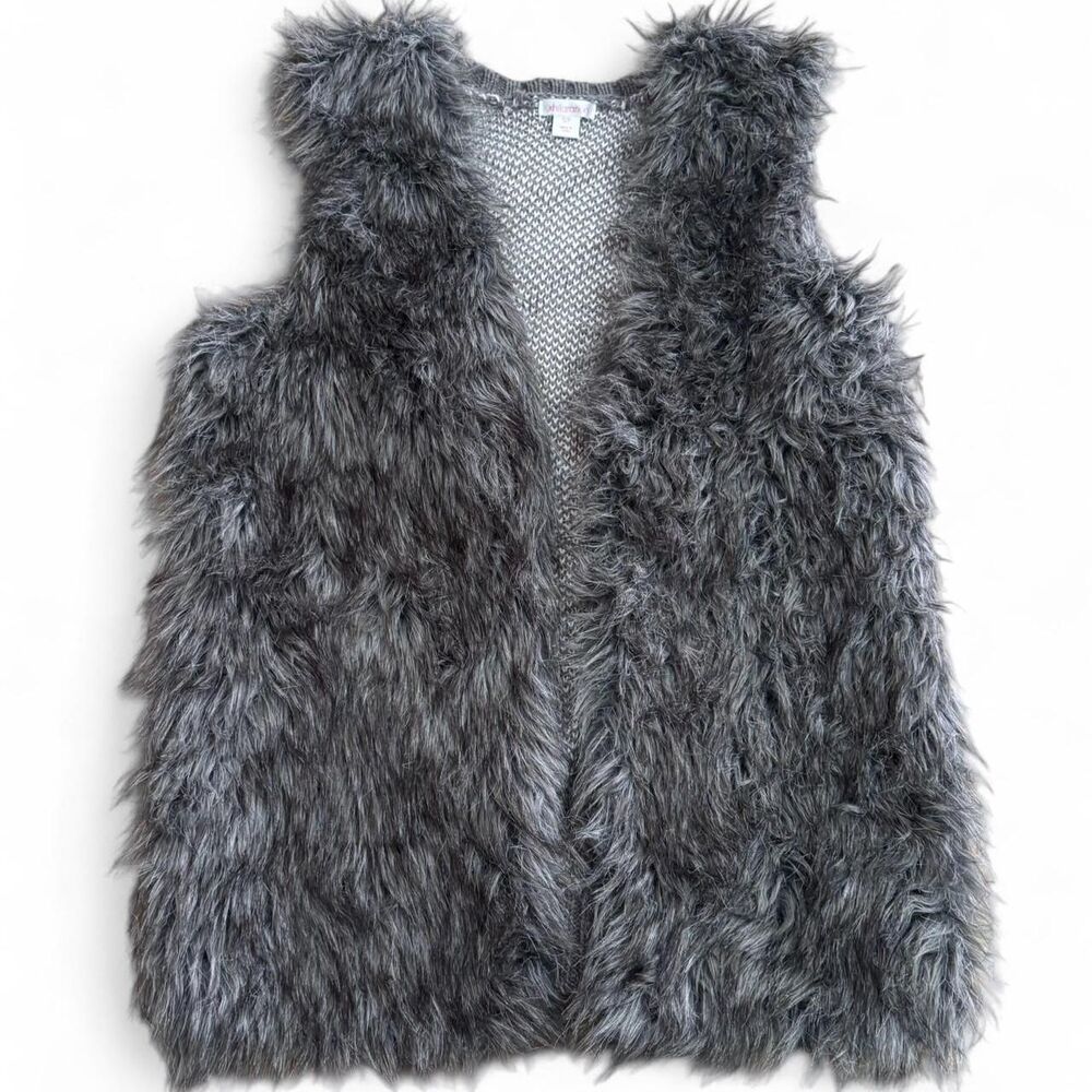 Xhilaration Grey Faux Fur Vest